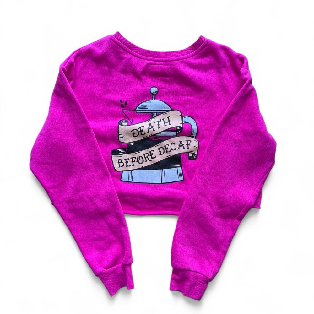 Bluenotes Fuchsia Heart Graphic Women's Sweater